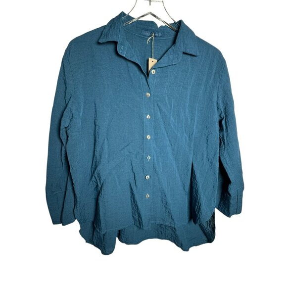 Cut Loose Cut Loose Fall Parachute Crop Easy Shirt button down Size Medium NWT - Picture 8 of 8